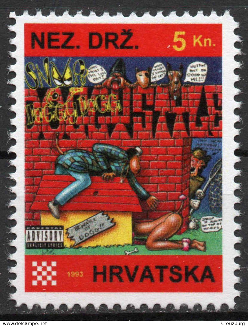Snoop Doggy Dog - Briefmarken Set Aus Kroatien, 16 Marken, 1993. Unabhängiger Staat Kroatien, NDH. - Croatie