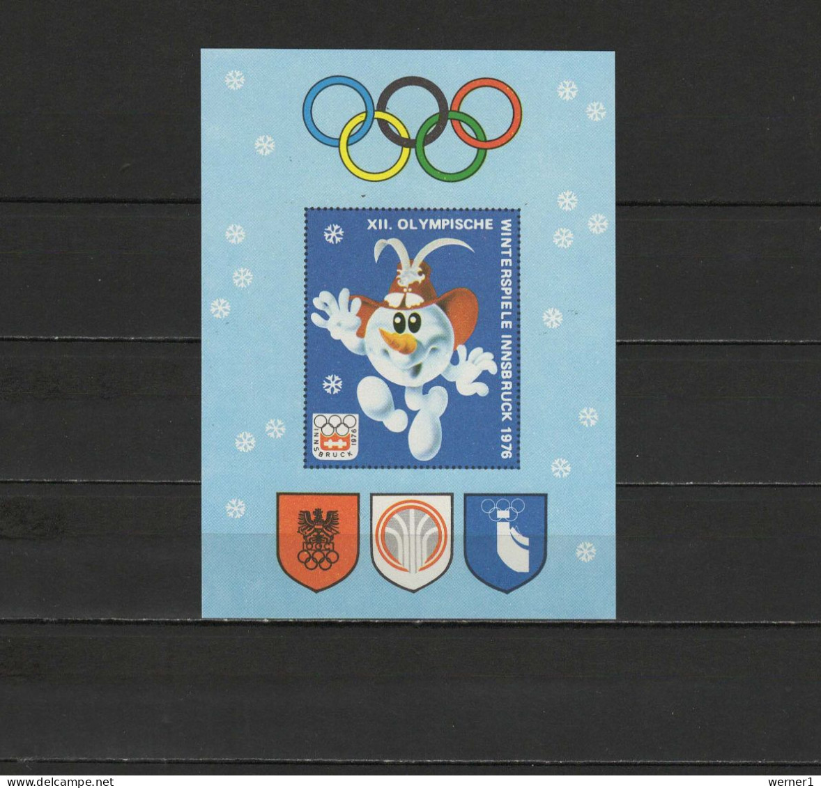 Austria 1976 Olympic Games Innsbruck Vignette MNH - Winter 1976: Innsbruck