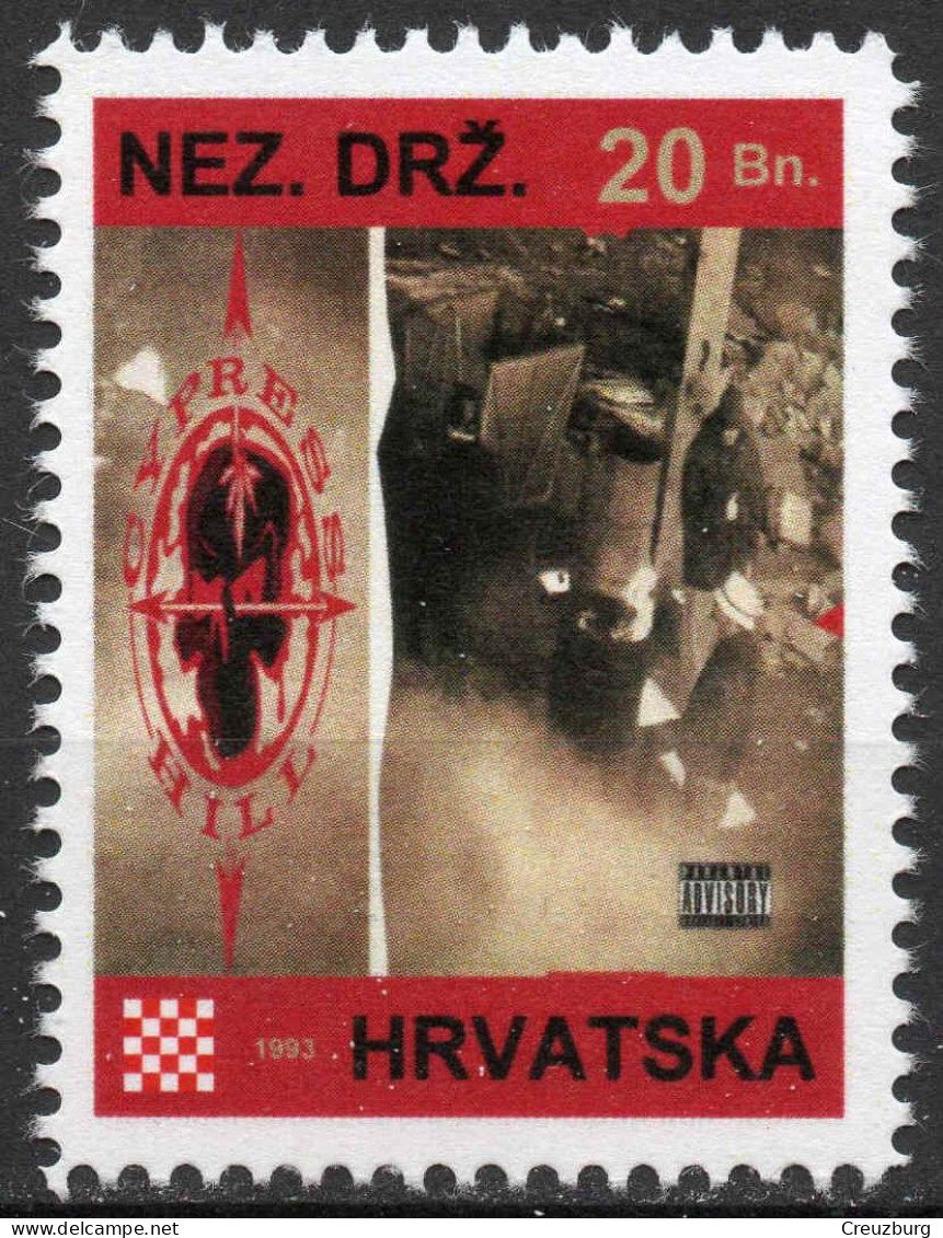 Cypress Hill - Briefmarken Set Aus Kroatien, 16 Marken, 1993. Unabhängiger Staat Kroatien, NDH. - Croatia