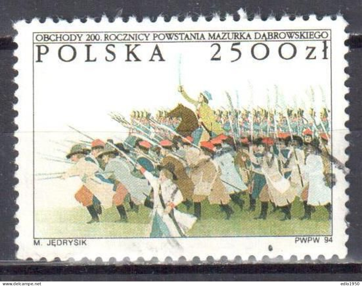 Poland 1995 Polish National Anthem, Bicent. - Mi 3548 - Used Gestempelt - Used Stamps