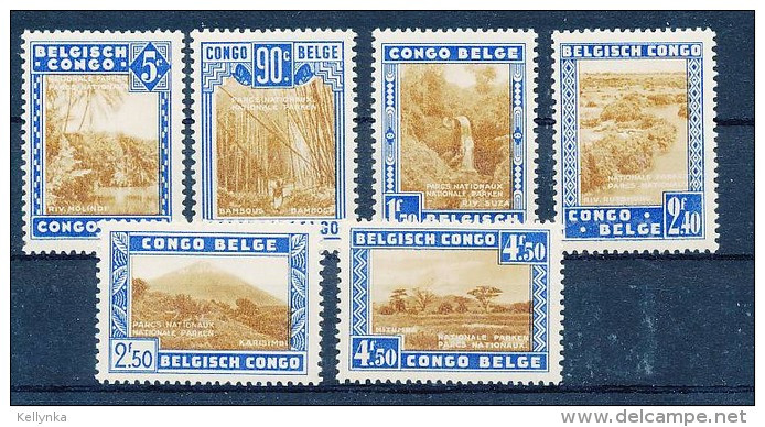 Belgian Congo - 203/208 - National Park - 1938 - MNH - Ungebraucht