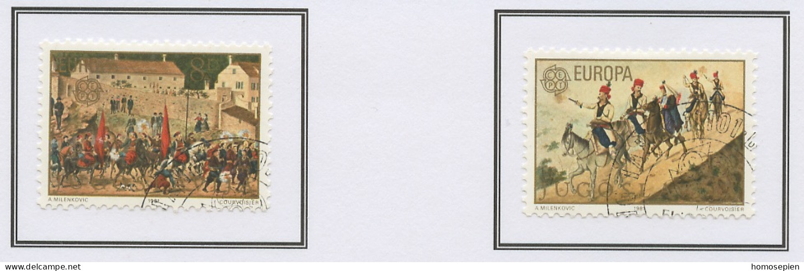 Yougoslavie - Jugoslawien - Yugoslavia 1981 Y&T N°1769 à 1770 - Michel N°1883 à 1884 (o) - EUROPA - Used Stamps