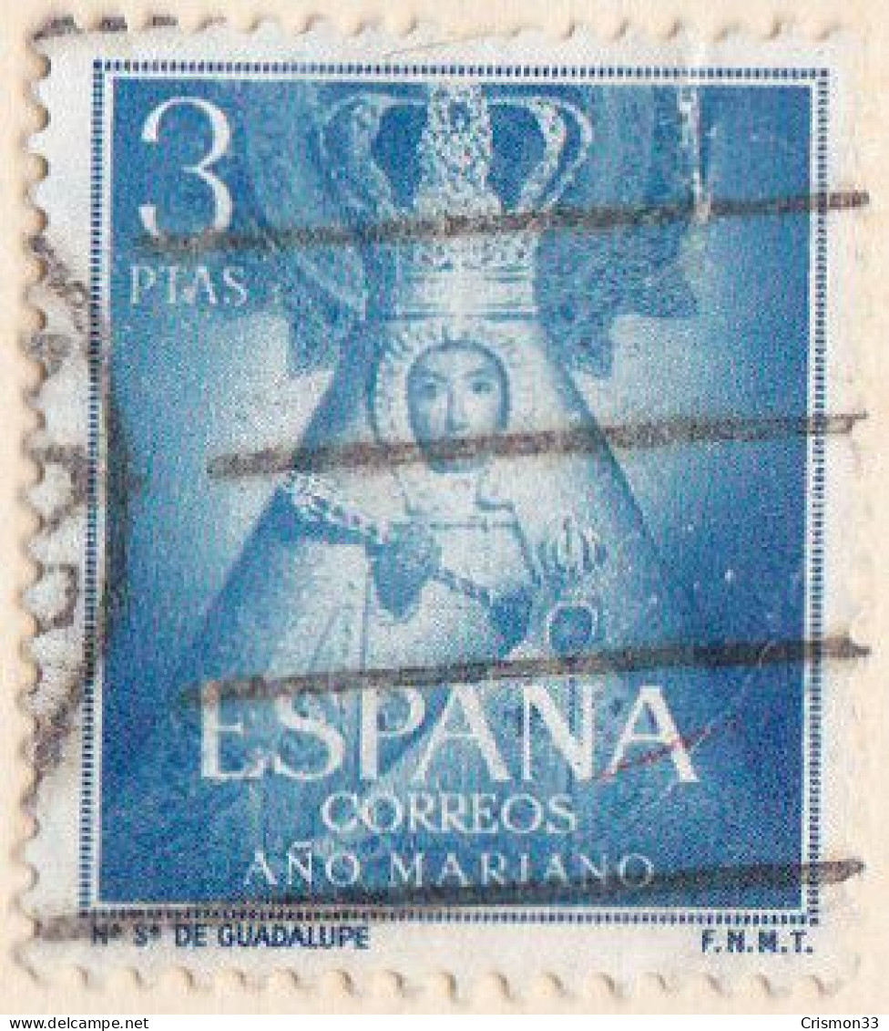 1954 - ESPAÑA - AÑO MARIANO - NTRA.SRA.DE GUADALUPE CACERES - EDIFIL 1141 - Oblitérés