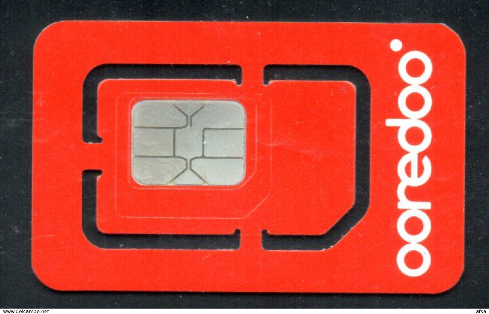Carte à Puce- GSM Ooredoo (2 Images RECTO -VERSO) 2 Scans - Tunisie