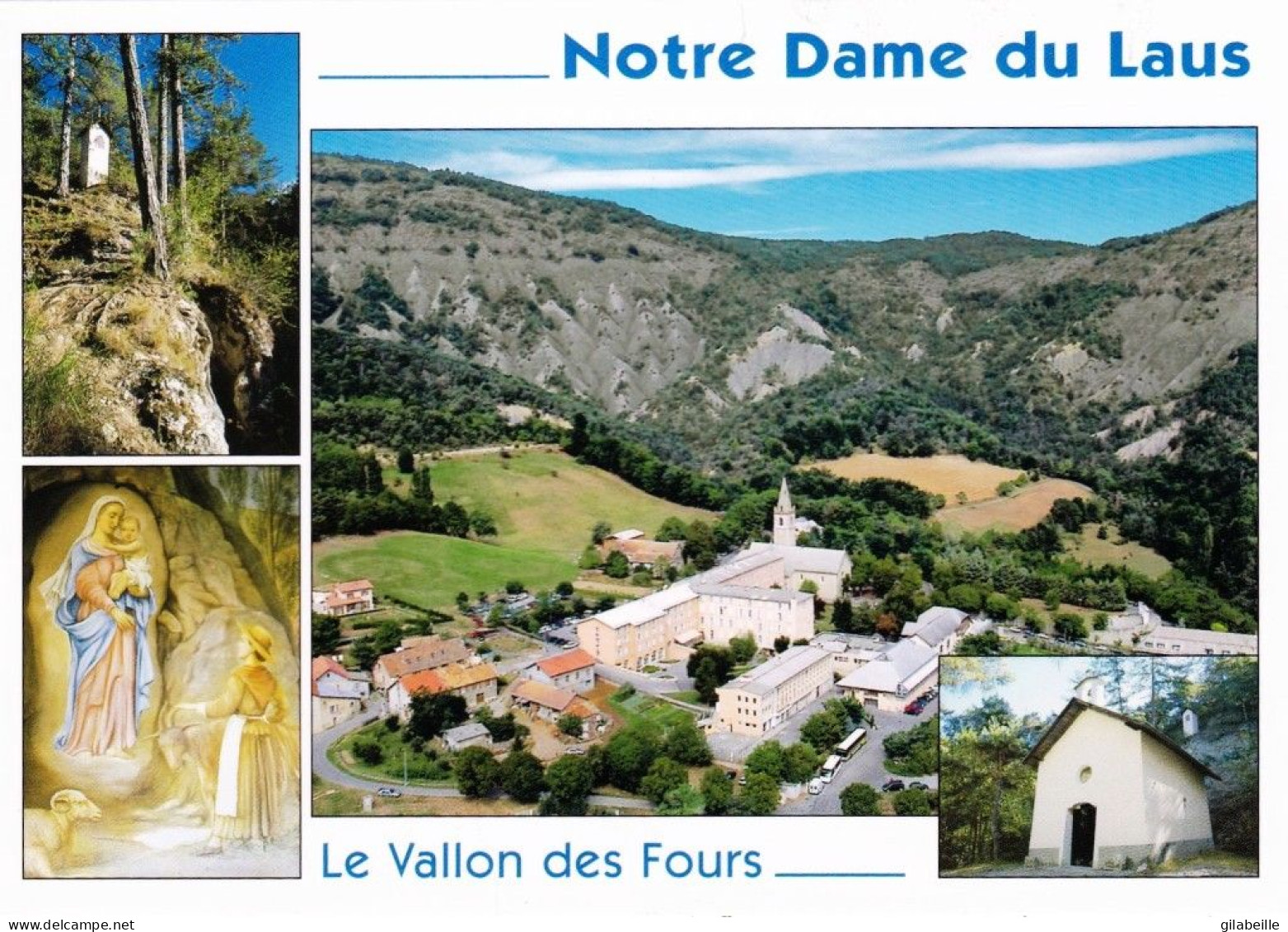 05 - Hautes Alpes - Notre Dame Du LAUS ( Saint-Étienne-le-Laus ) Le Sanctuaire - Vue Aerienne - Le Vallon Des Fours - Autres & Non Classés