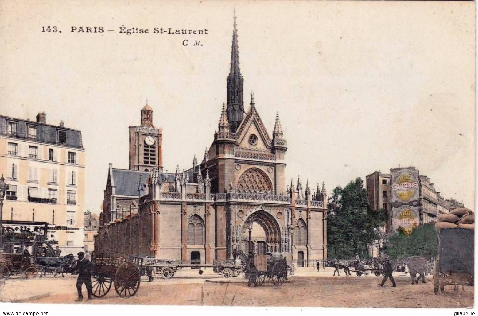 75 -  PARIS 10 -  église Saint Laurent - 68 Bd De Magenta - Distrito: 10