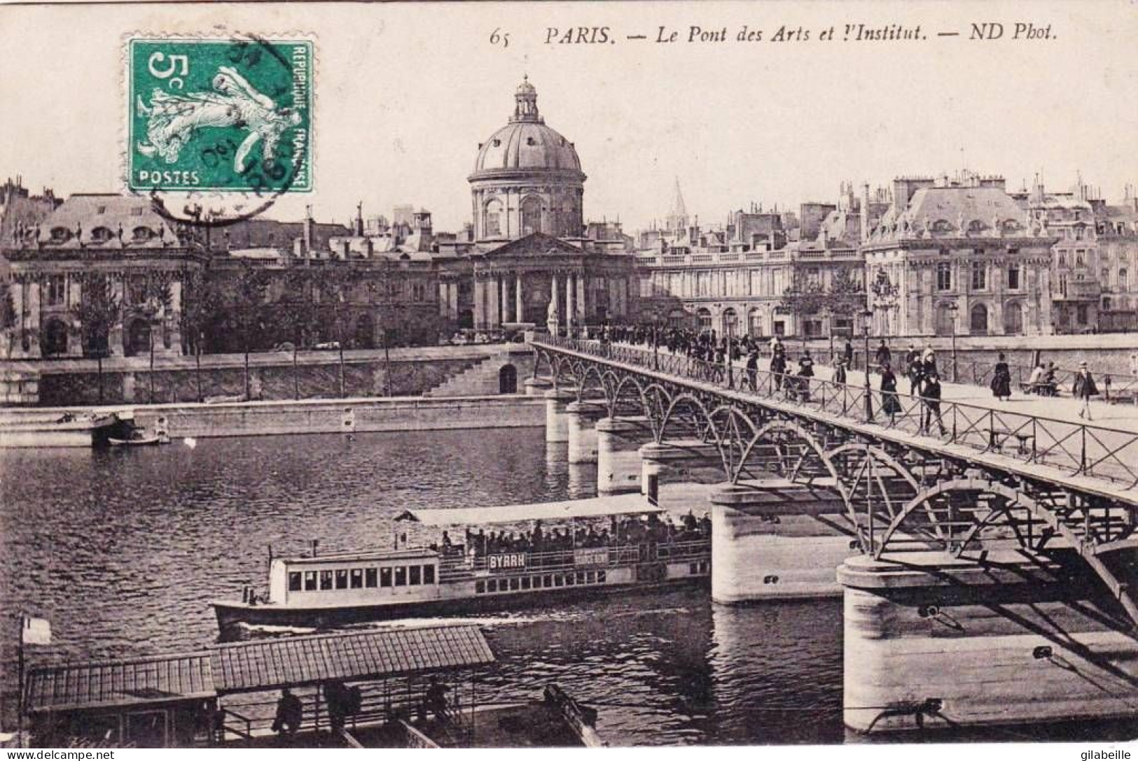 75 -  PARIS 06 -  Le Pont Des Arts - Paris (06)