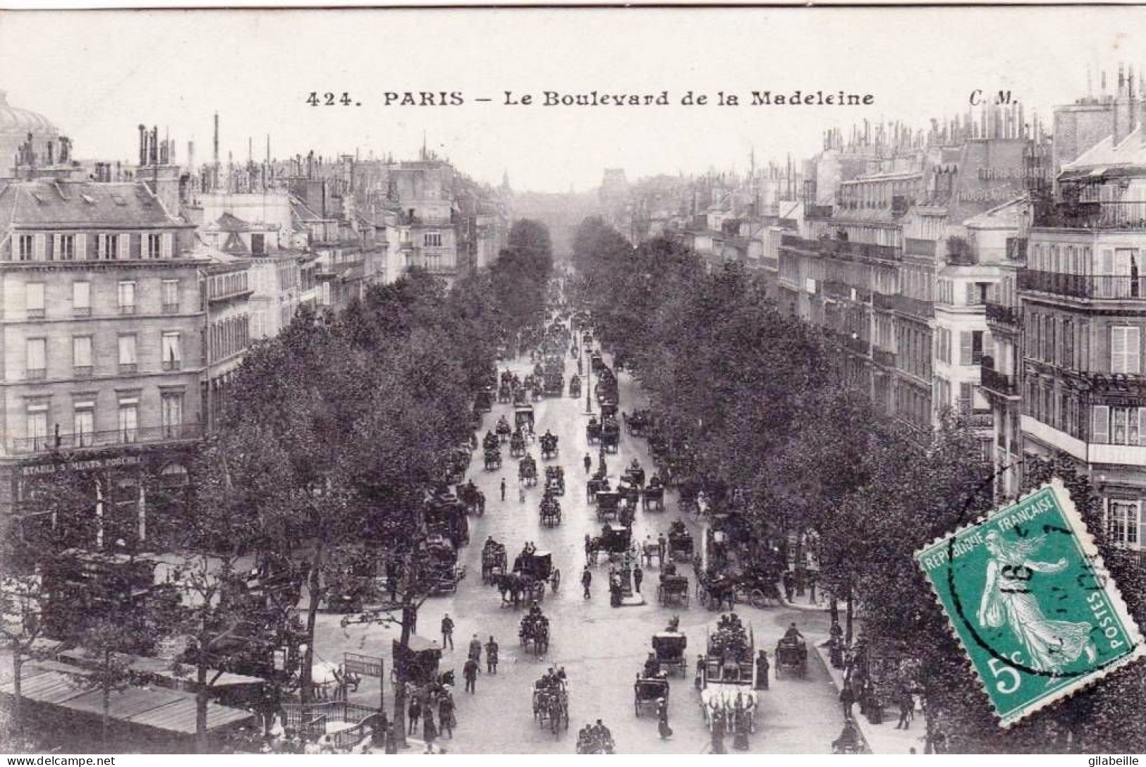 75 -  PARIS 09 - Boulevard De La Madeleine - Arrondissement: 09