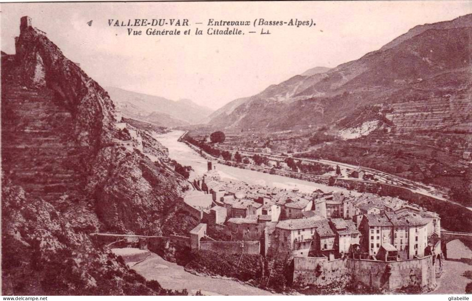 04 - Alpes De Haute Provence -  ENTREVAUX -  Vue Generale Et La Citadelle - Otros & Sin Clasificación