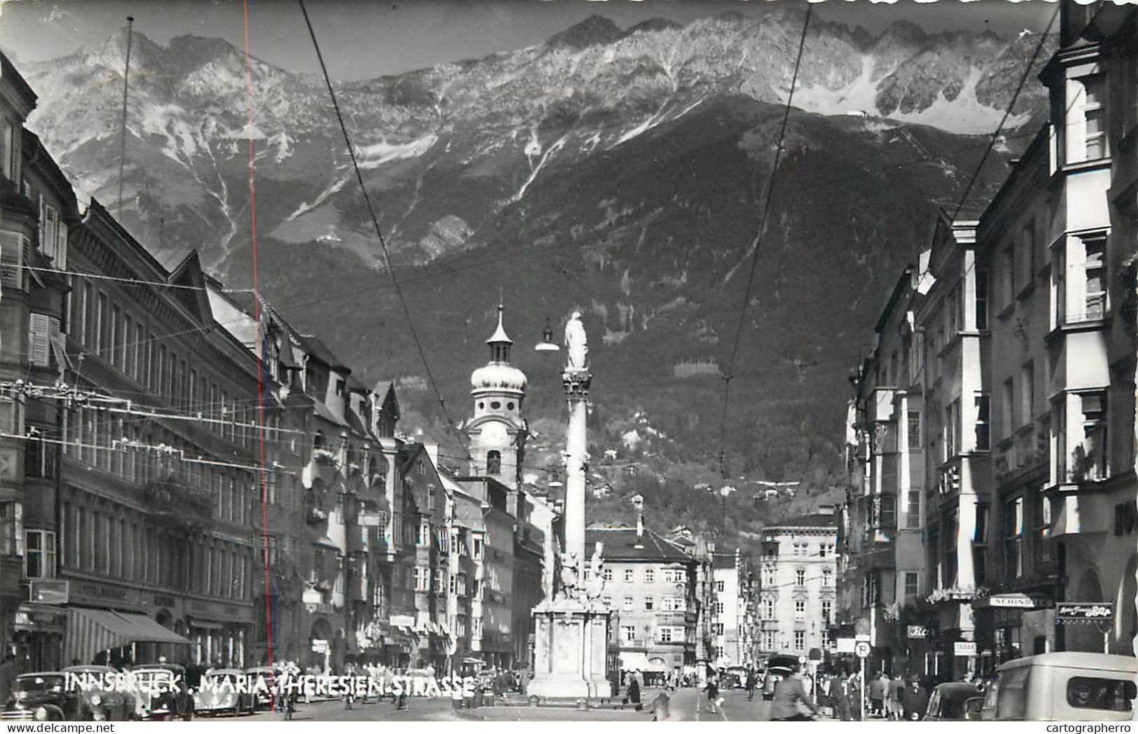 Postcard Austria Innsbruck Maria Theresien Strasse - Innsbruck