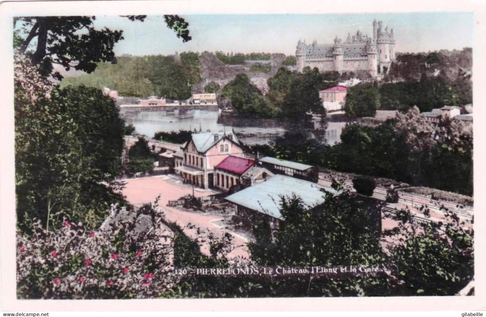 60 - Oise -  PIERREFONDS - La Gare - L étang Et Le Chateau - Pierrefonds