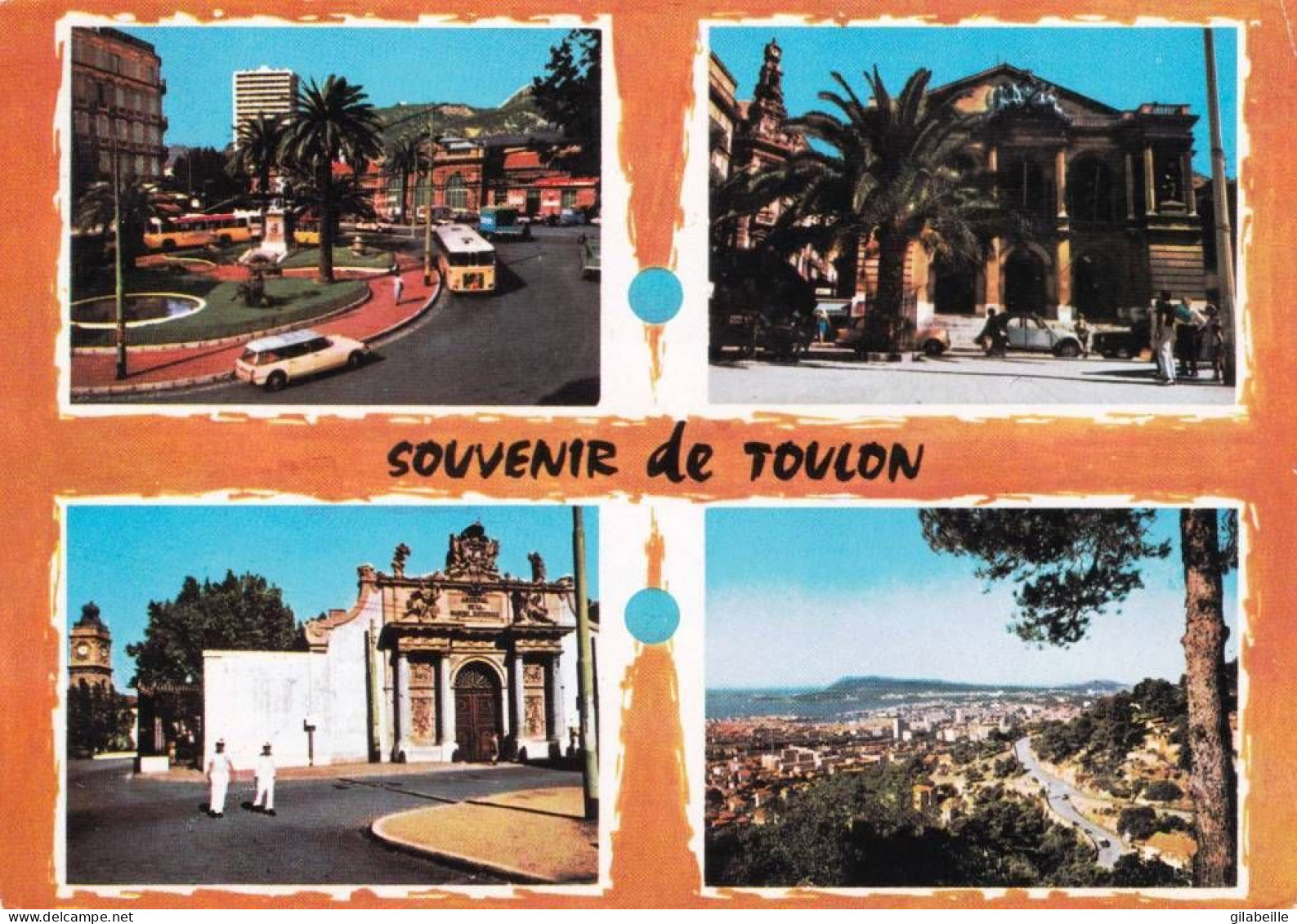 83 - Var -  TOULON - La Gare - Le Theatre - Porte De L Arsenal - Toulon