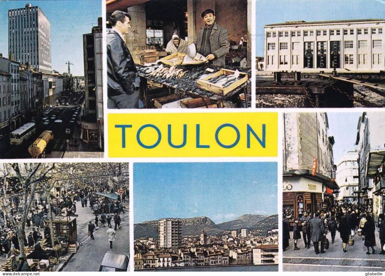 83 - Var -  TOULON - La Mairie - Le Poissonnier - Rue Raimu - Cours Lafayette - Toulon