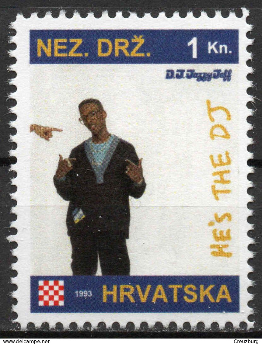 DJ Jazzy Jeff (and The Fresh Prince) - Briefmarken Set Aus Kroatien, 16 Marken, 1993. Unabhängiger Staat Kroatien, NDH. - Croatie