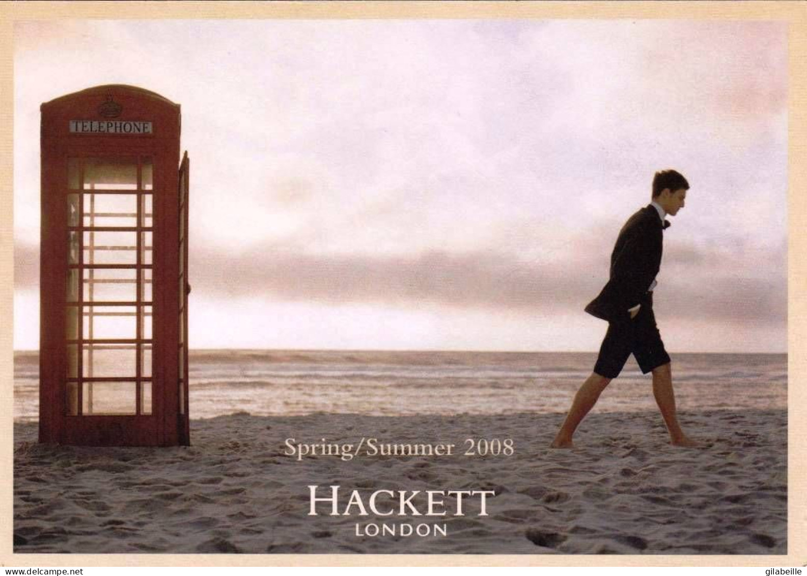 Carte PUBLICITE -  HACKETT - London - Collection Spring / Summer 2008 - Rare - Advertising