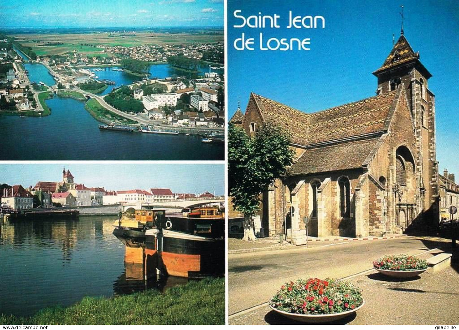 21- Cote D Or - SAINT JEAN De LOSNE - Entrée Du Canal - Bords De Saone - L église - Autres & Non Classés