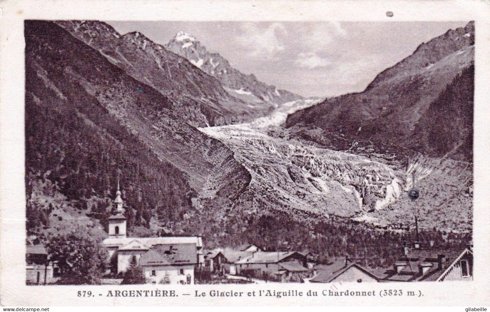 74 - Haute Savoie -  ARGENTIERE -  Le Glacier Et L Aiguille Du Chardonnet - Autres & Non Classés