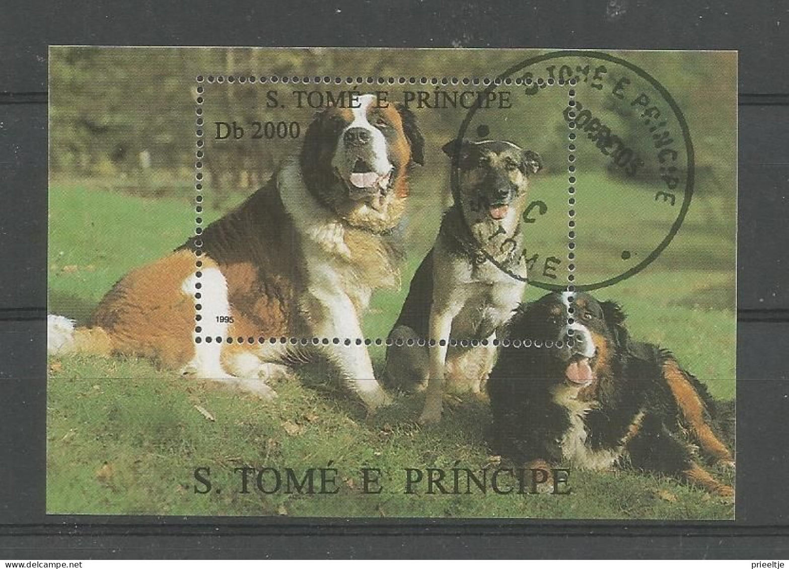 St Tome E Principe 1995 Dogs S/S Y.T. BF 163F (0) - Sao Tome Et Principe