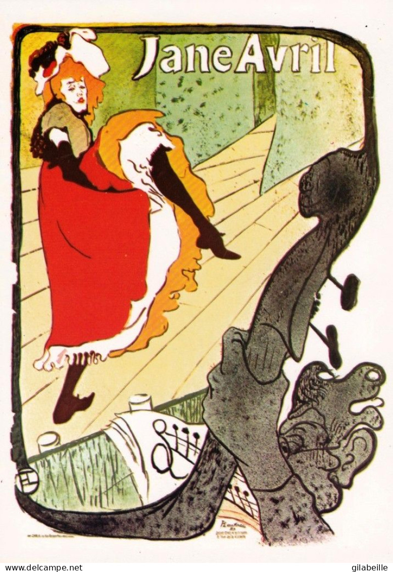 Carte D Affiche De Cabaret De Toulouse Lautrec  - JANE AVRIL - Cabaret