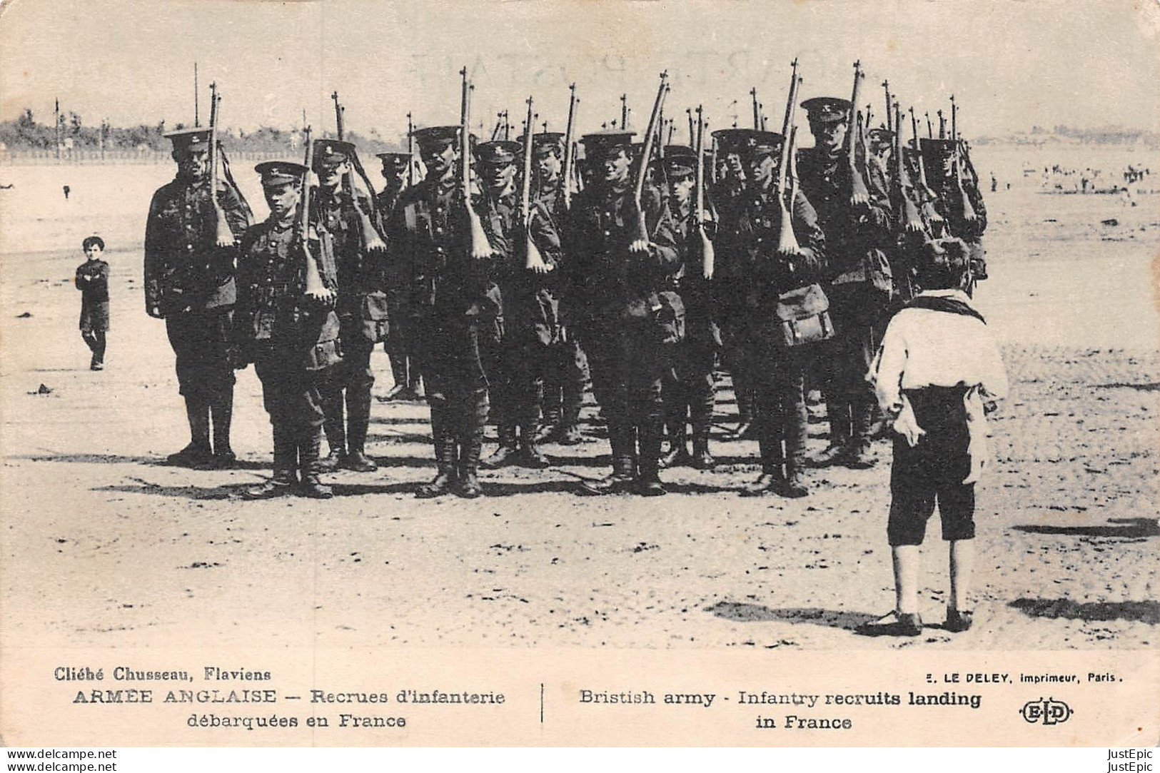 Armée Anglaise - Recrues D'infanterie Débarquées En France  - Éd. ELD CPA - Guerre 1914-18