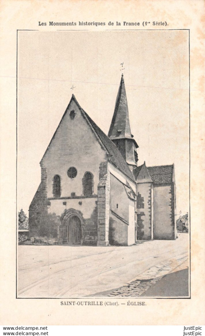 Saint-Outrille (18) - Eglise Collégiale Saint-Austrégésile - CPR Non Voyagé - Sonstige & Ohne Zuordnung
