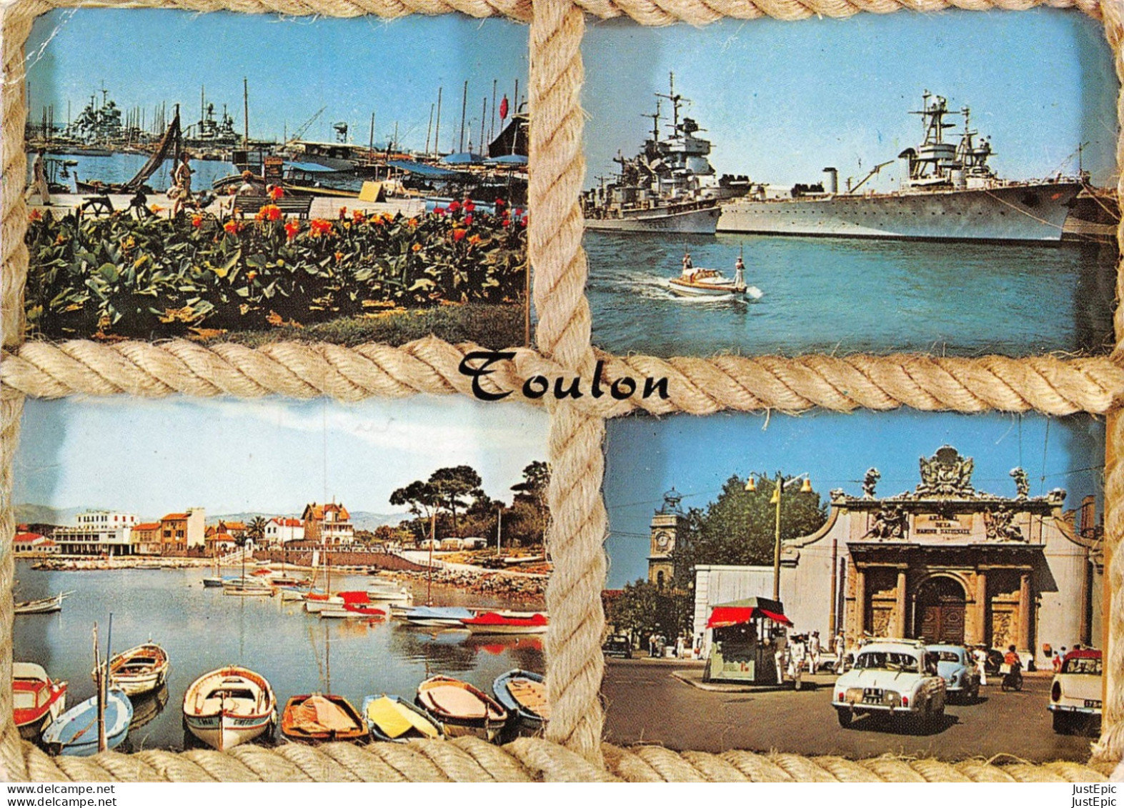 83 / Toulon - Automobiles Dauphine - Multivues - Éd. De France Cpsm GF - Toulon