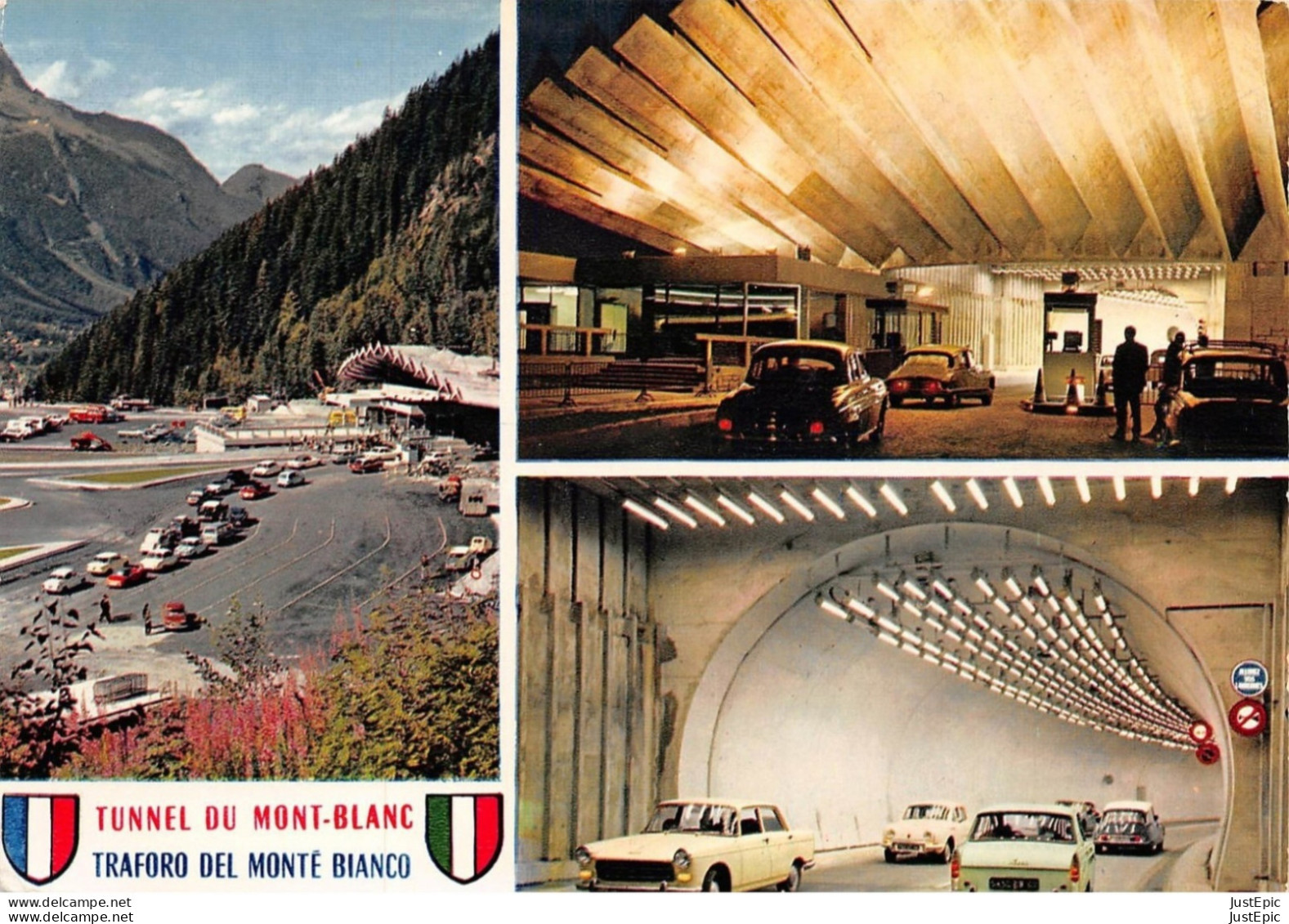 74 / Chamonix - Automobiles - Tunnel Du Mont-Blanc - Éd. Lumicap - Cpsm GF - Chamonix-Mont-Blanc