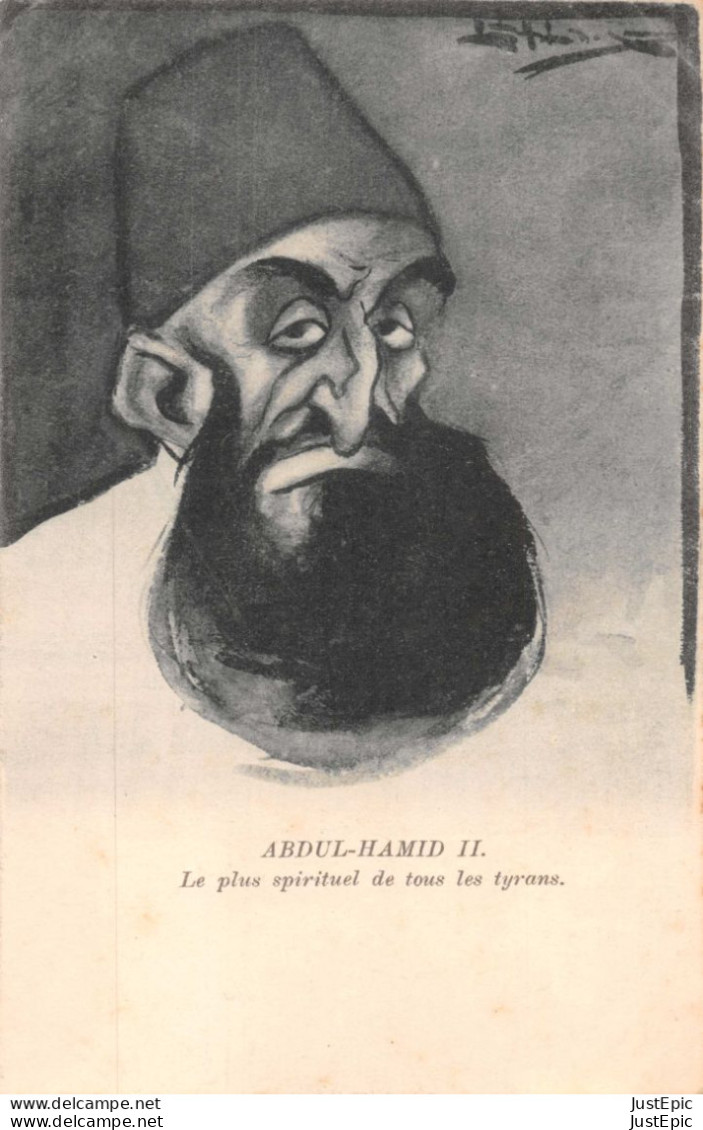 ABDUL-HAMID II, Le Plus Spirituel De Tous Les Tyrans - Illustrateur Leal Da Camara ( L'Assiette Au Beurre) - CPR - Satirisch