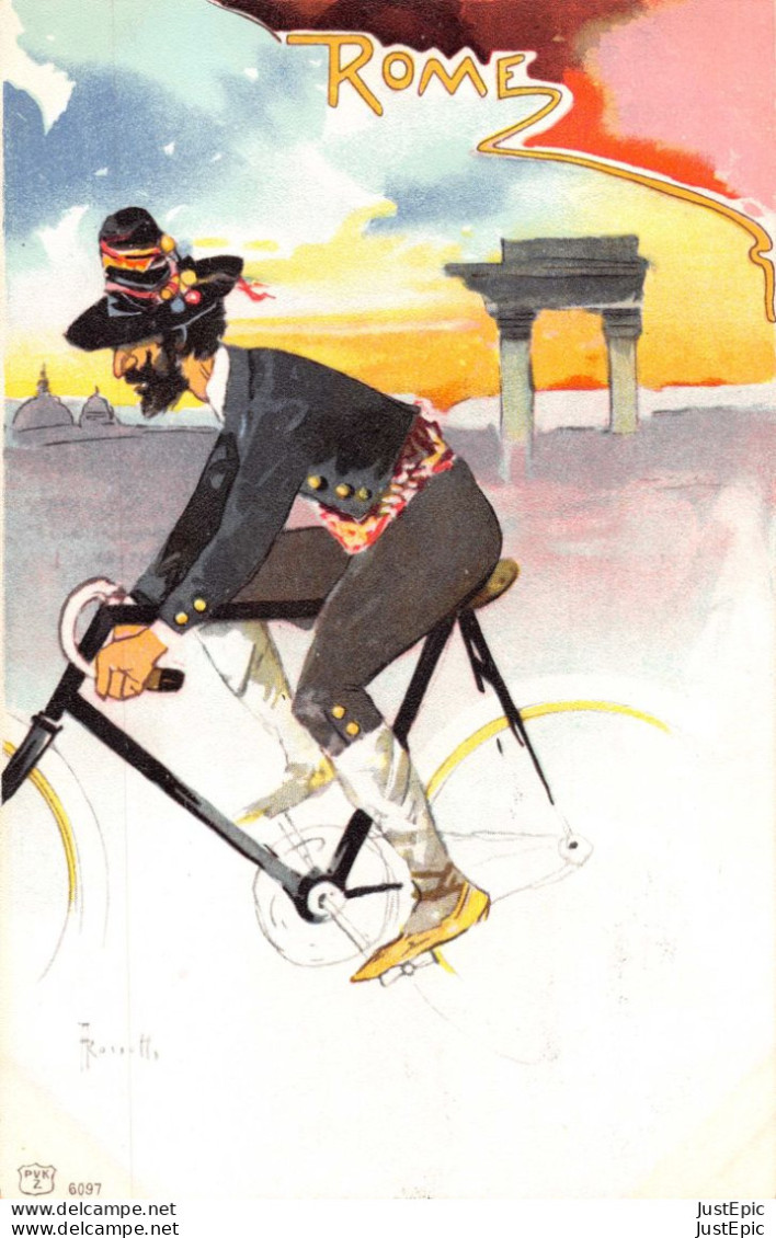 ROME -  Rossetti Illustrateur Art Nouveau  # Vélo Cycle Bicyclette # Précurseur - Other & Unclassified