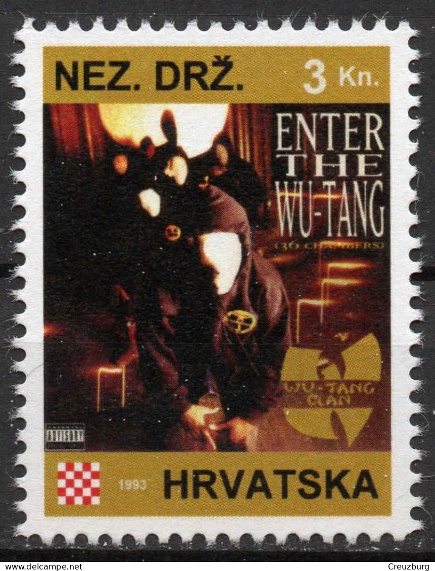 Wu-Tang Clan - Briefmarken Set Aus Kroatien, 16 Marken, 1993. Unabhängiger Staat Kroatien, NDH. - Croatia