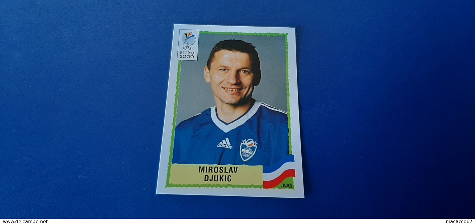 Figurina Panini Euro 2000 - 214 Djukic Jugoslavia - Edition Italienne