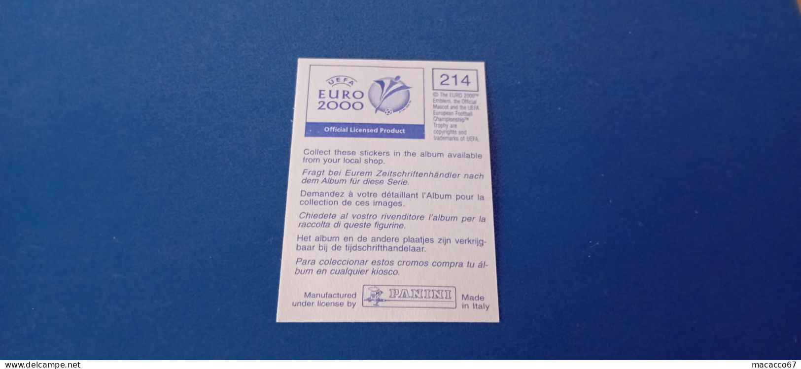Figurina Panini Euro 2000 - 214 Djukic Jugoslavia - Edition Italienne