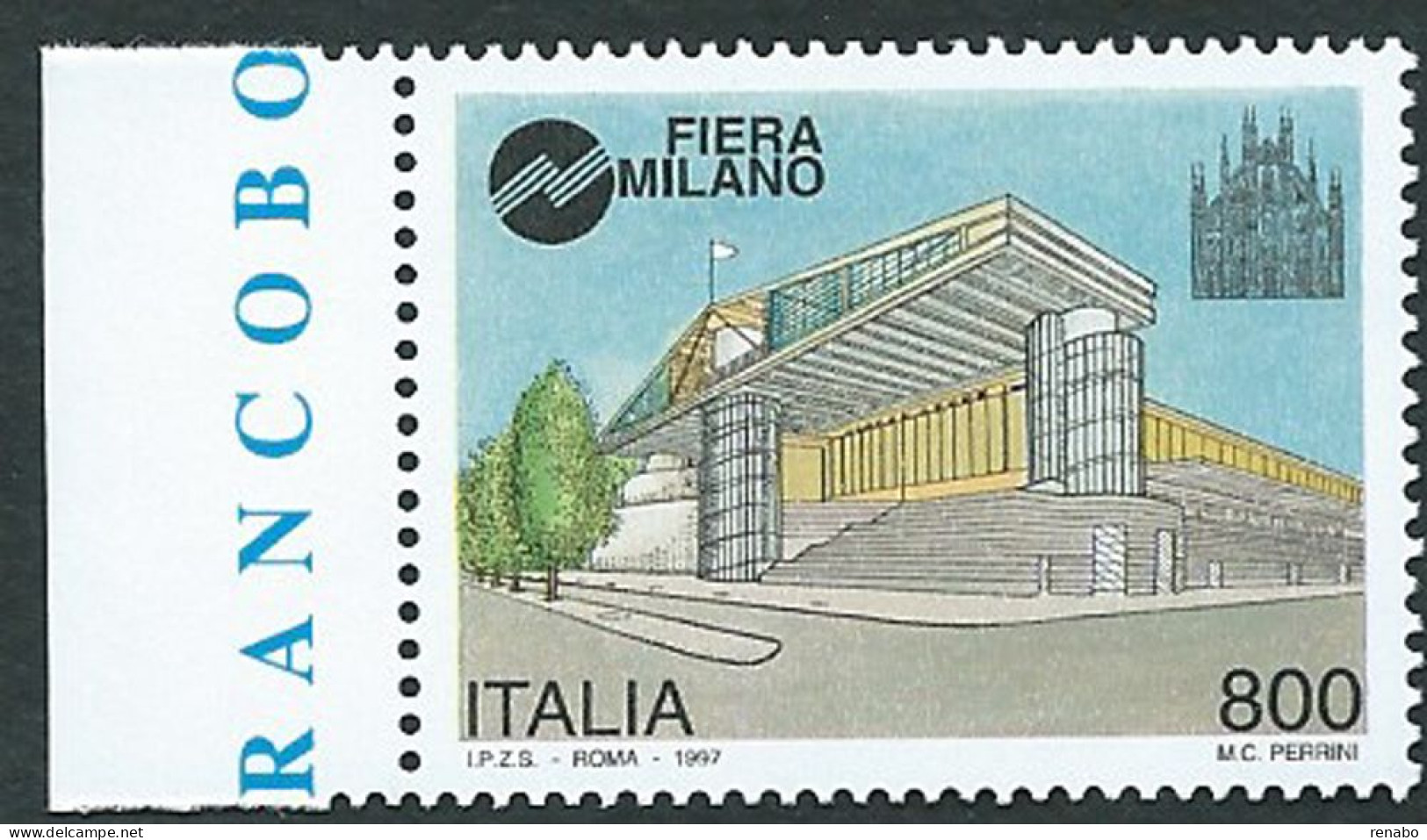 Italia 1997; Fiera Di Milano. Francobollo Di Bordo Sinistro. - 1991-00: Neufs
