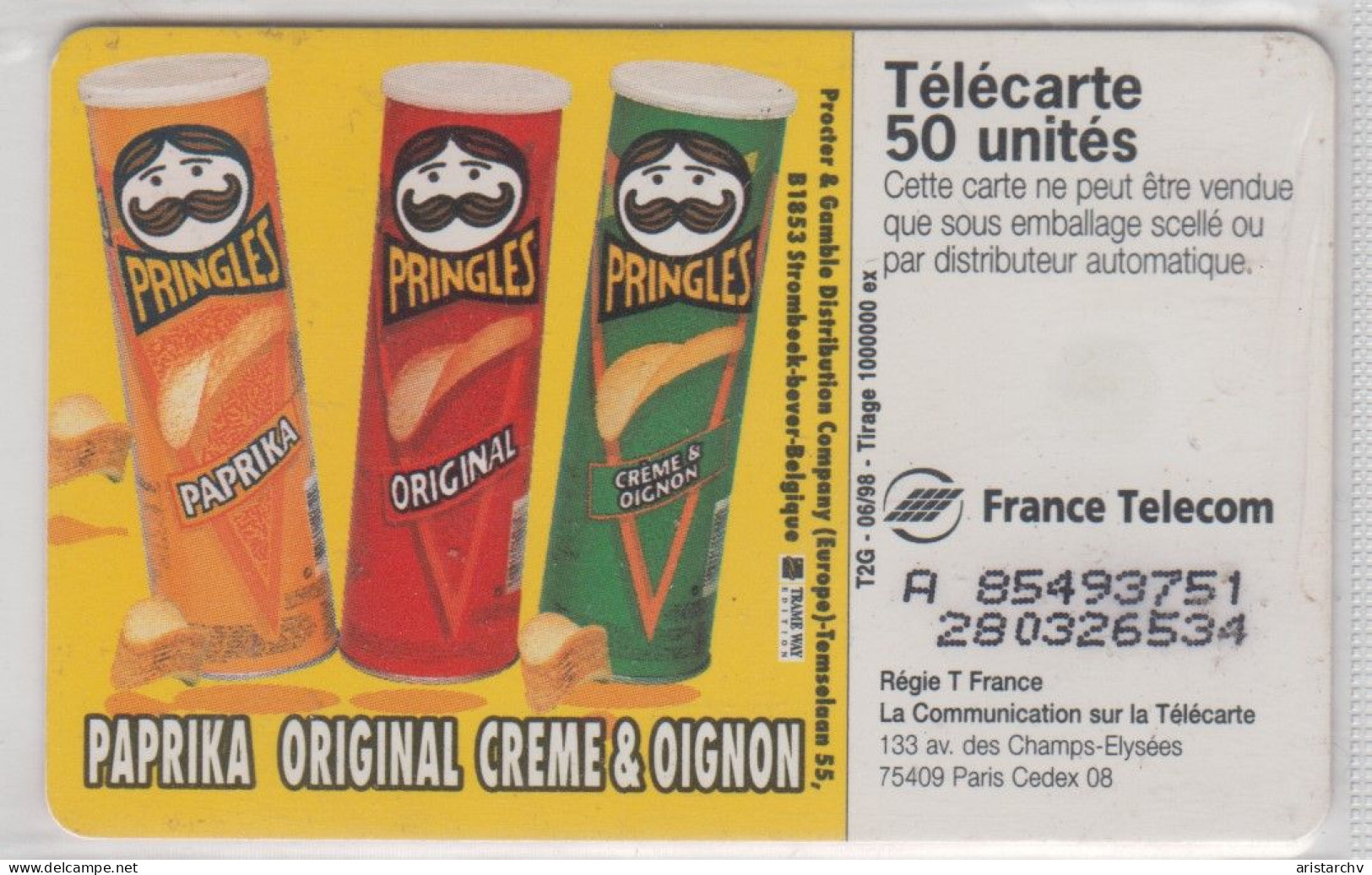 FRANCE 1998 PRINGLES - 1998