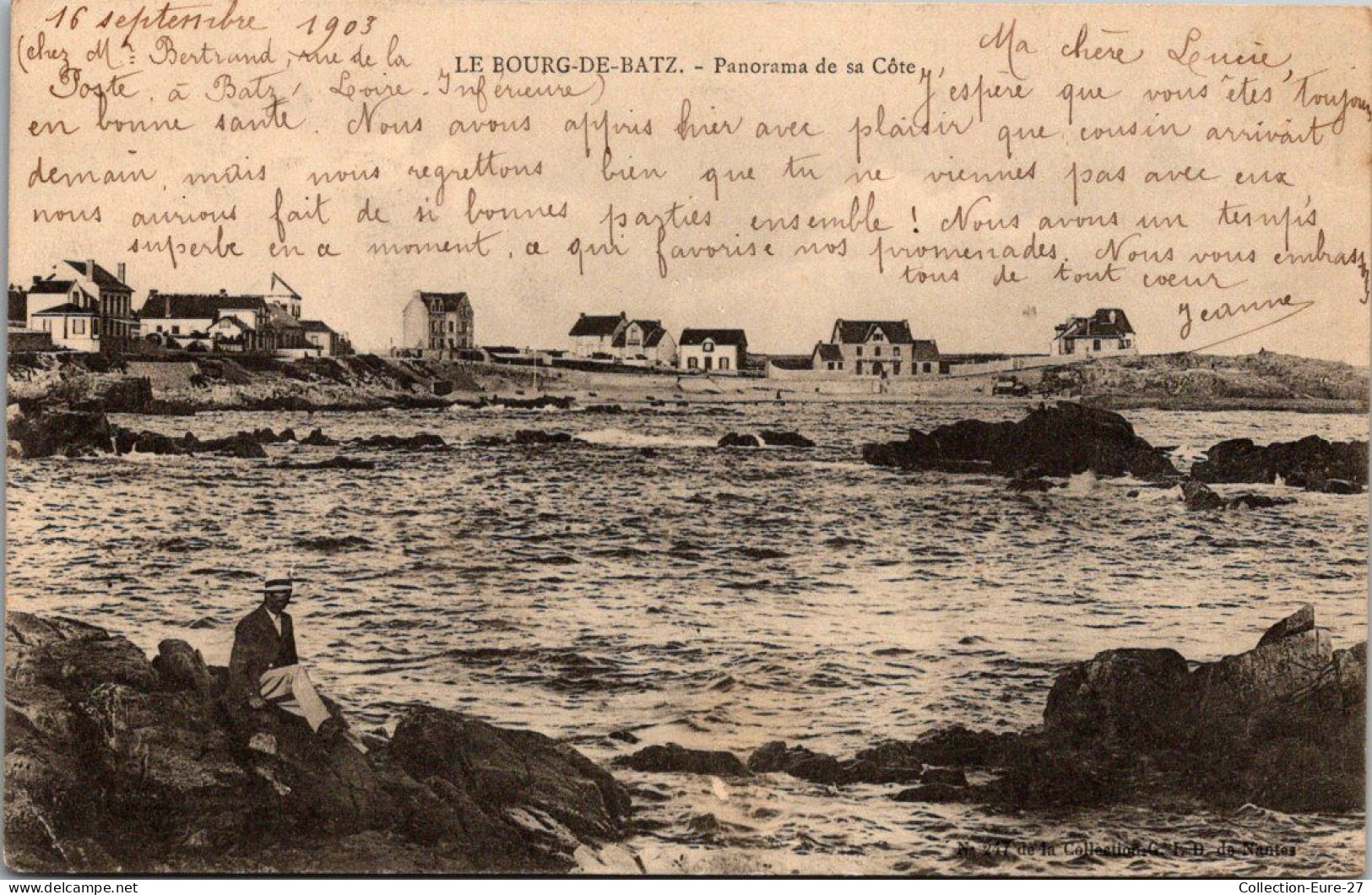 (18/05/24) 44-CPA BOURG DE BATZ - Batz-sur-Mer (Bourg De B.)