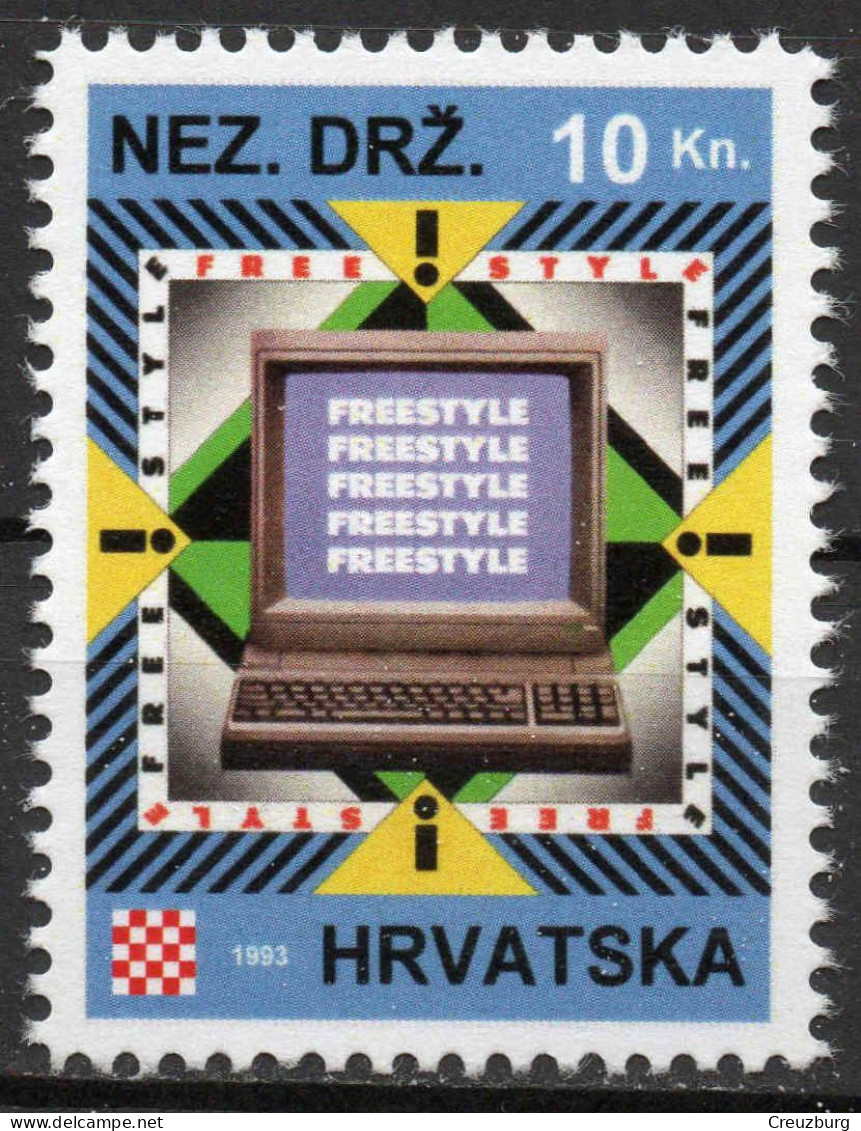 Freestyle - Briefmarken Set Aus Kroatien, 16 Marken, 1993. Unabhängiger Staat Kroatien, NDH. - Croatia