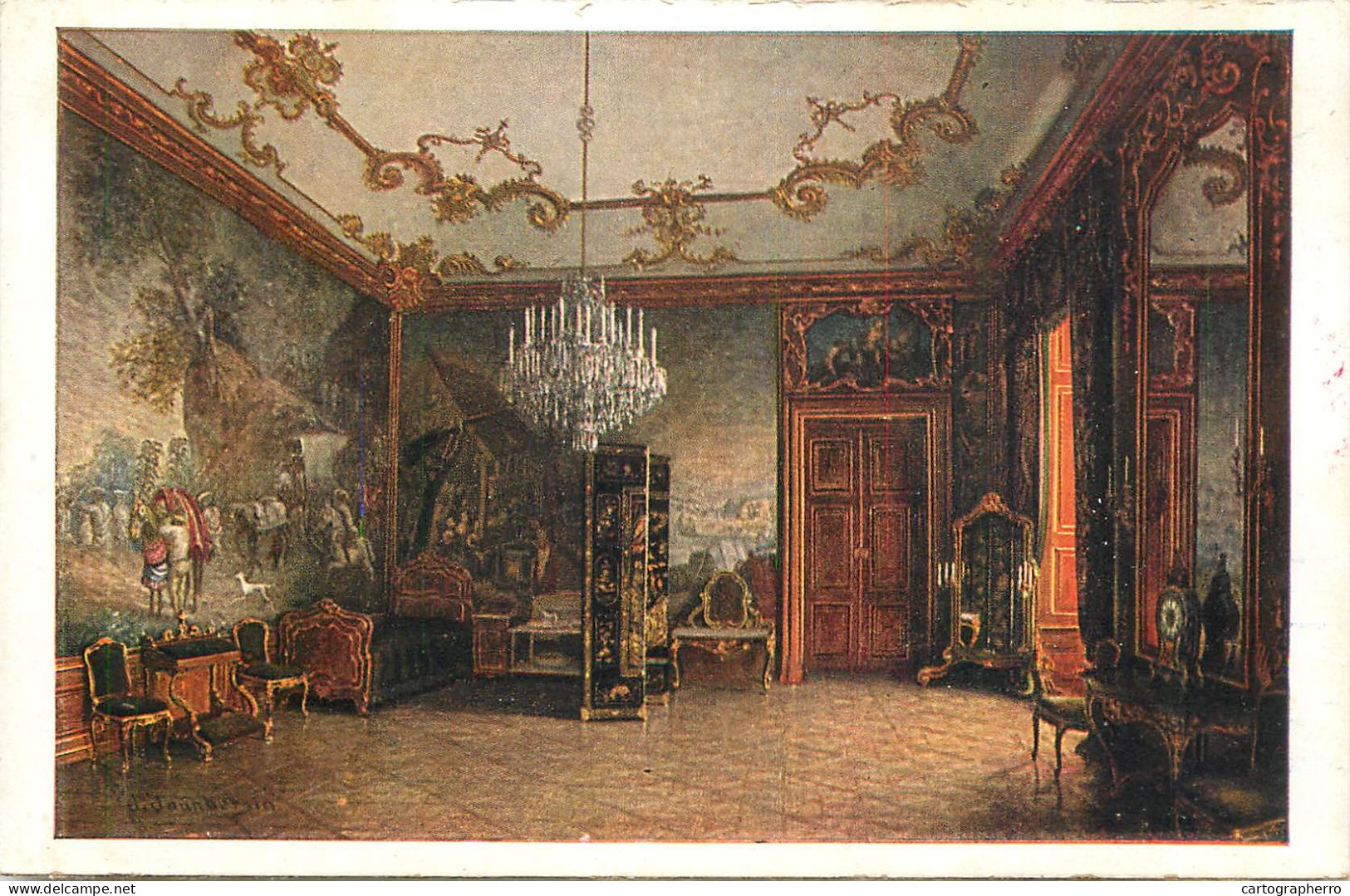 Postcard Austria Wien Schönbrunn Palace Napoleon Room - Schönbrunn Palace