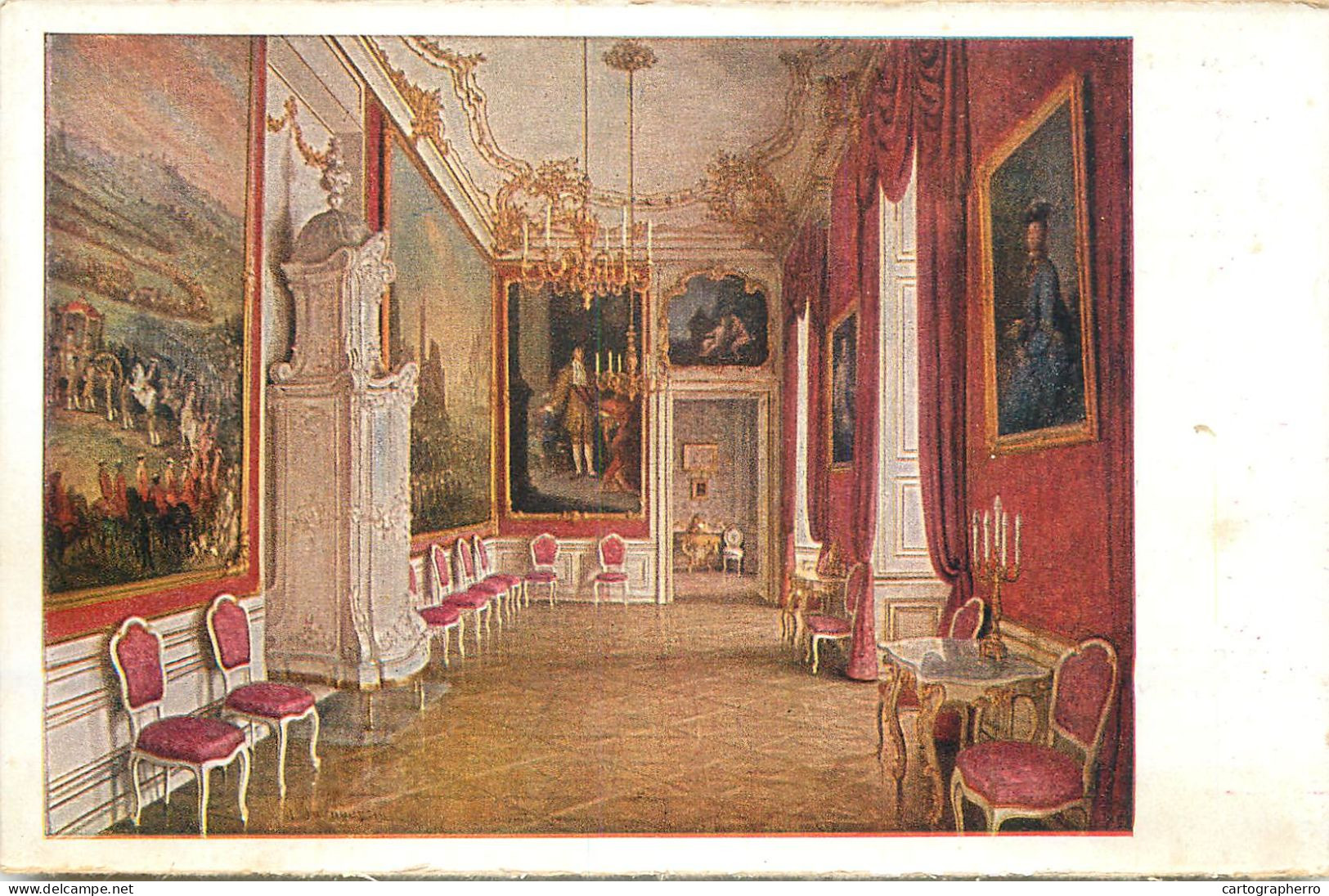 Postcard Austria Wien Schönbrunn Palace Guest Room - Château De Schönbrunn