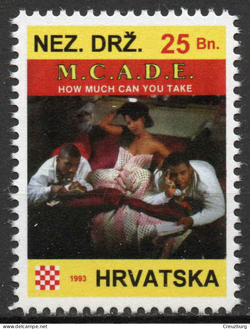 M.C. A.D.E. - Briefmarken Set Aus Kroatien, 16 Marken, 1993. Unabhängiger Staat Kroatien, NDH. - Croatia