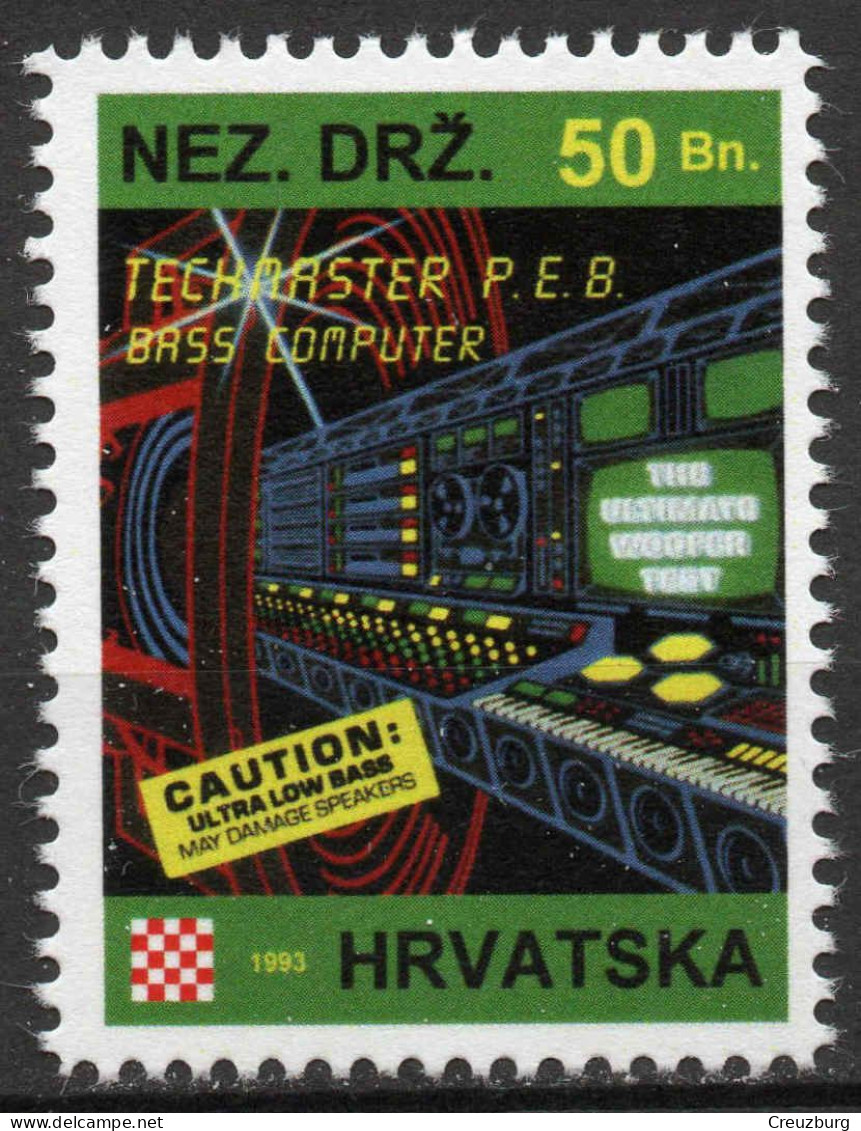 Techmaster P.E.B. - Briefmarken Set Aus Kroatien, 16 Marken, 1993. Unabhängiger Staat Kroatien, NDH. - Croatie