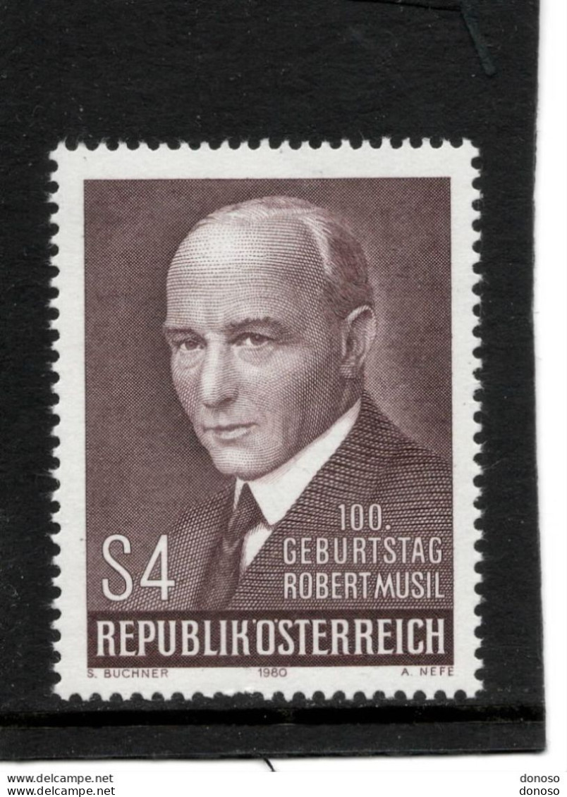 AUTRICHE 1980 Robert Musil, écrivain Yvert 1490, Michel 1661 NEUF** MNH - Unused Stamps