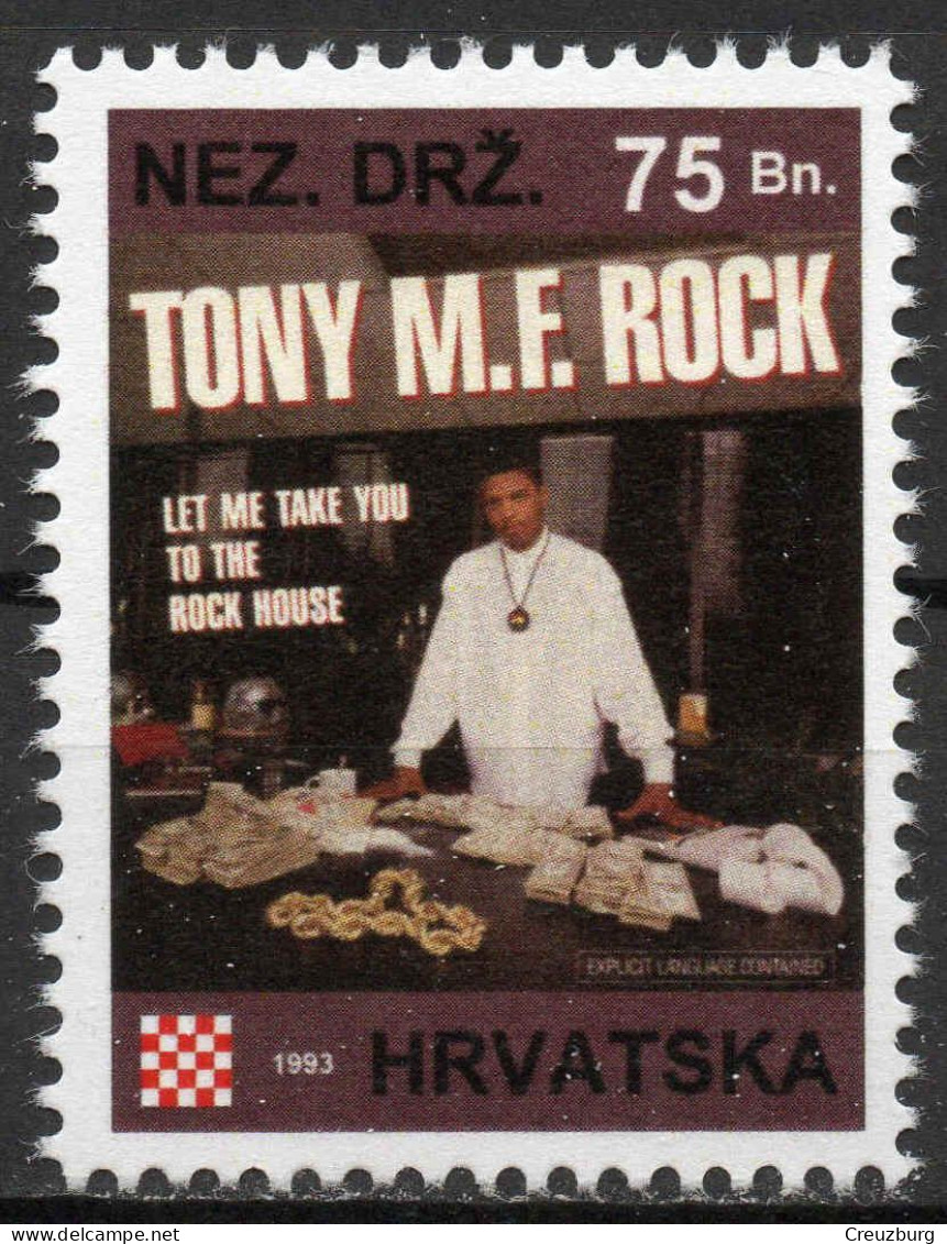 Tony M.F. Rock - Briefmarken Set Aus Kroatien, 16 Marken, 1993. Unabhängiger Staat Kroatien, NDH. - Croatia