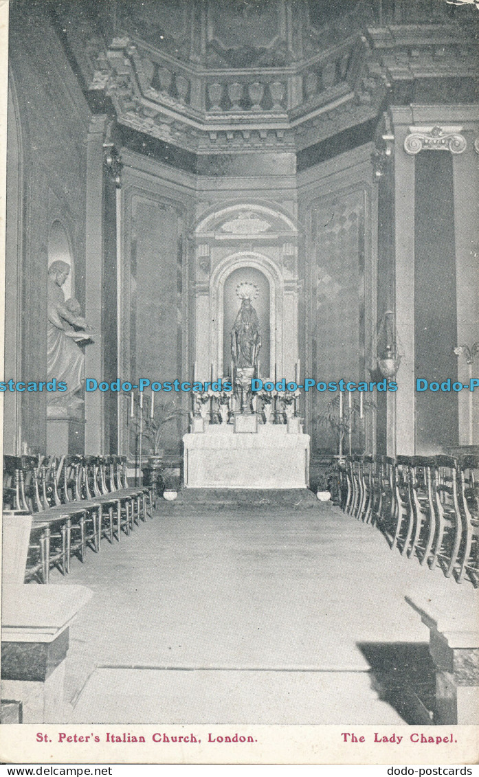 R001130 St. Peters Italian Church. London. The Lady Chapel - Autres & Non Classés