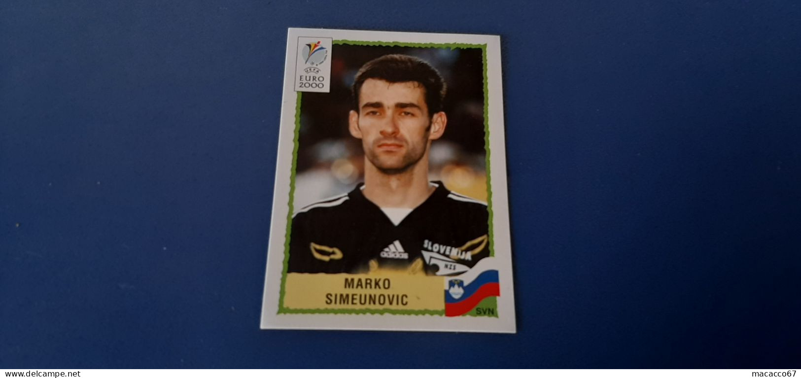 Figurina Panini Euro 2000 - 255 Simeunovic Slovenia - Italian Edition