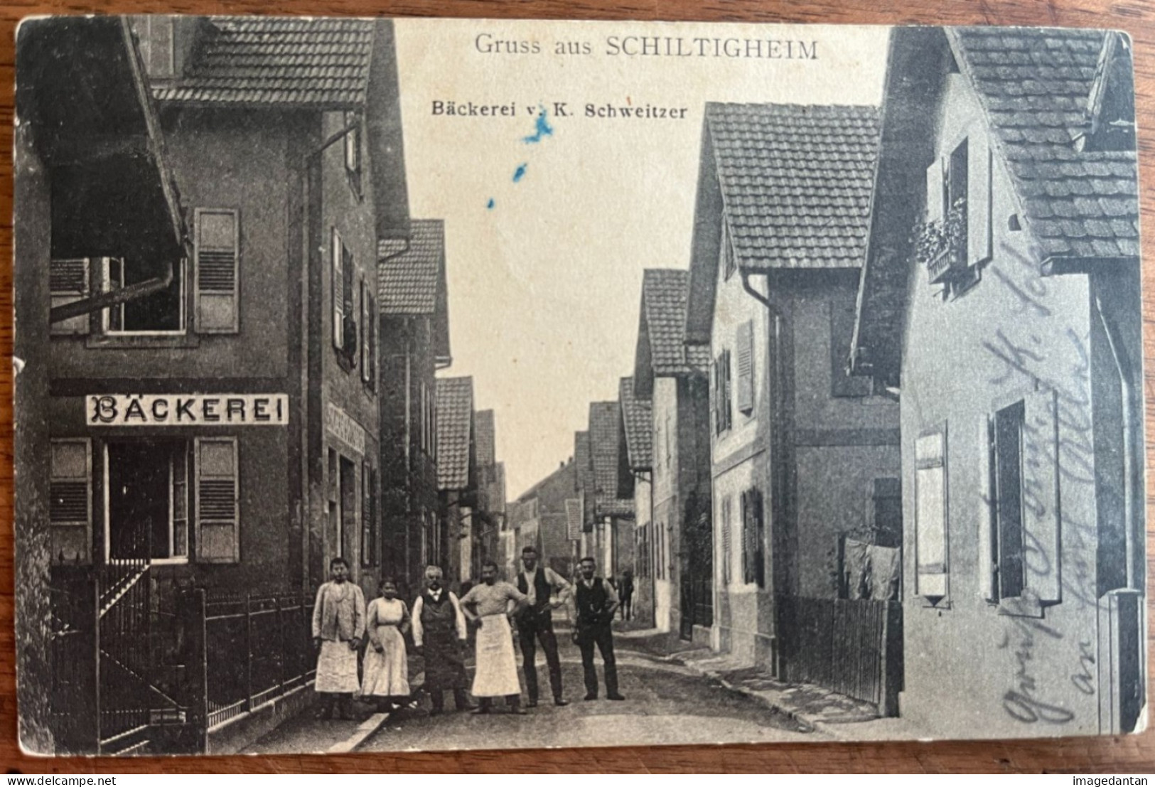 Schiltigheim Gruss - Bäckerei Von K. Schweitzer - A Circulé Le 5 / 10 / 1917 - Schiltigheim