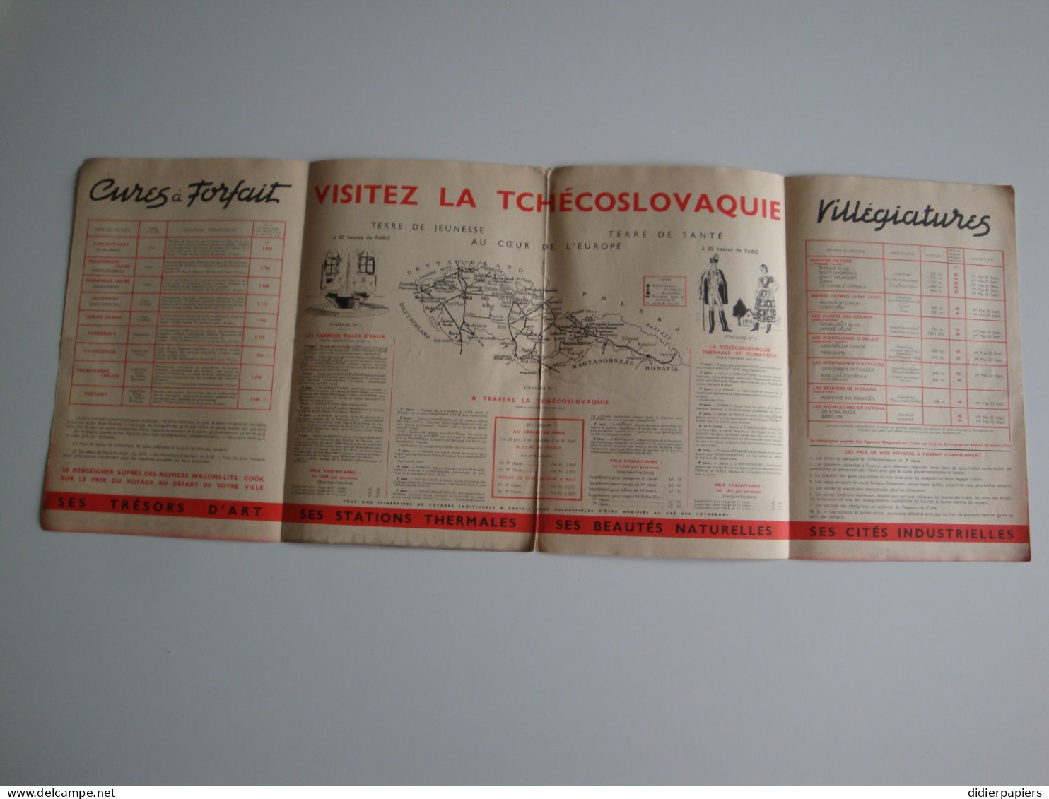 Deux Guides Tchécoslovaquie Wagons-lits / Cook Années 30 - Toeristische Brochures