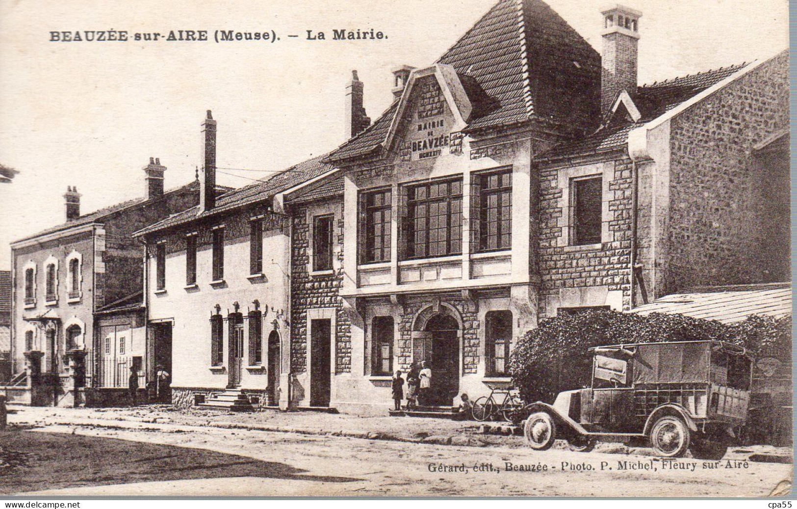 BEAUZEE SUR AIRE  -  La Mairie  -  Camion De Livraison - Autres & Non Classés