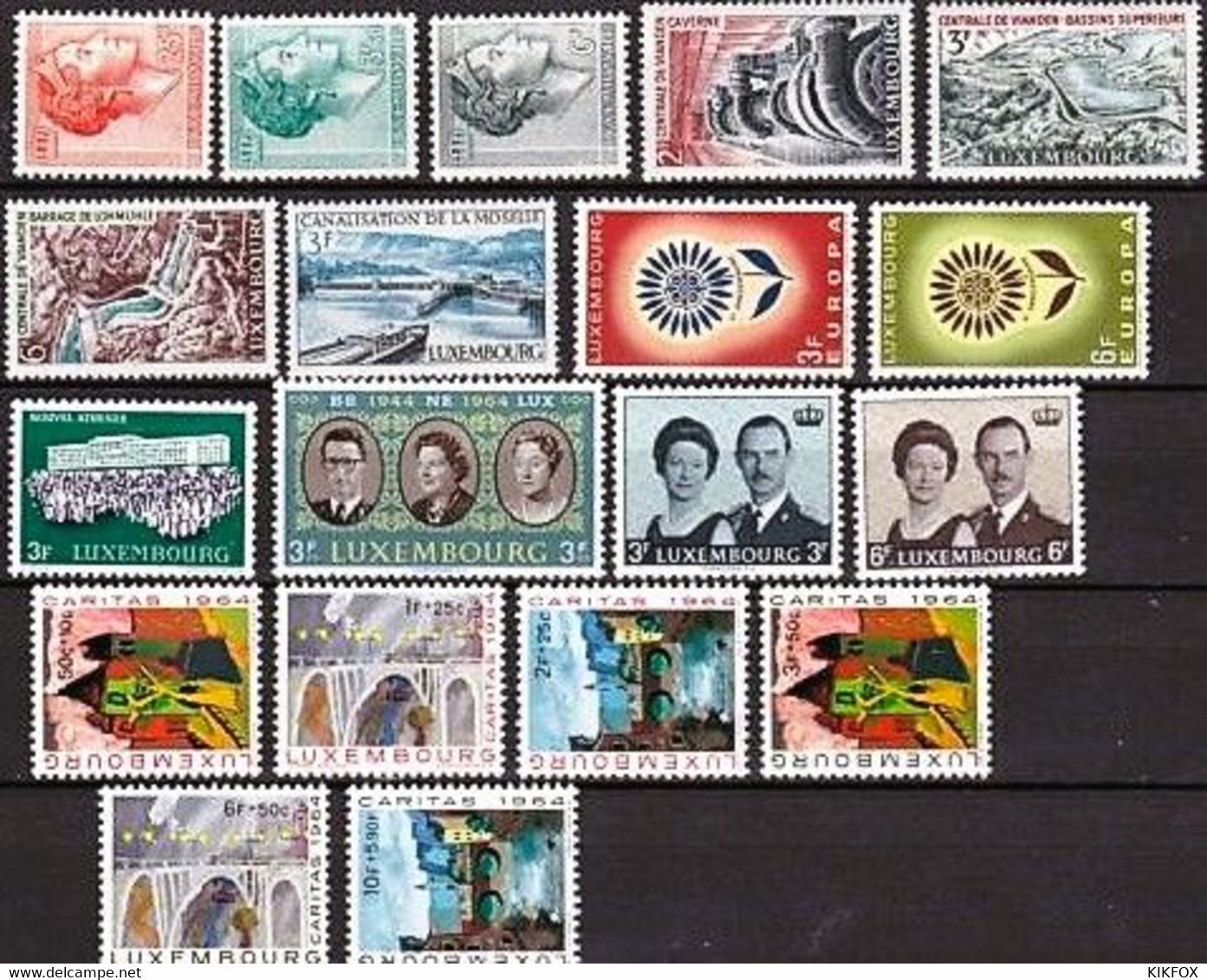 Luxembourg ,Luxemburg 1964 ,KOMPLETT,  Mi   690-708,  Complete Year , NEUF**. POSTFRISCH - Annate Complete