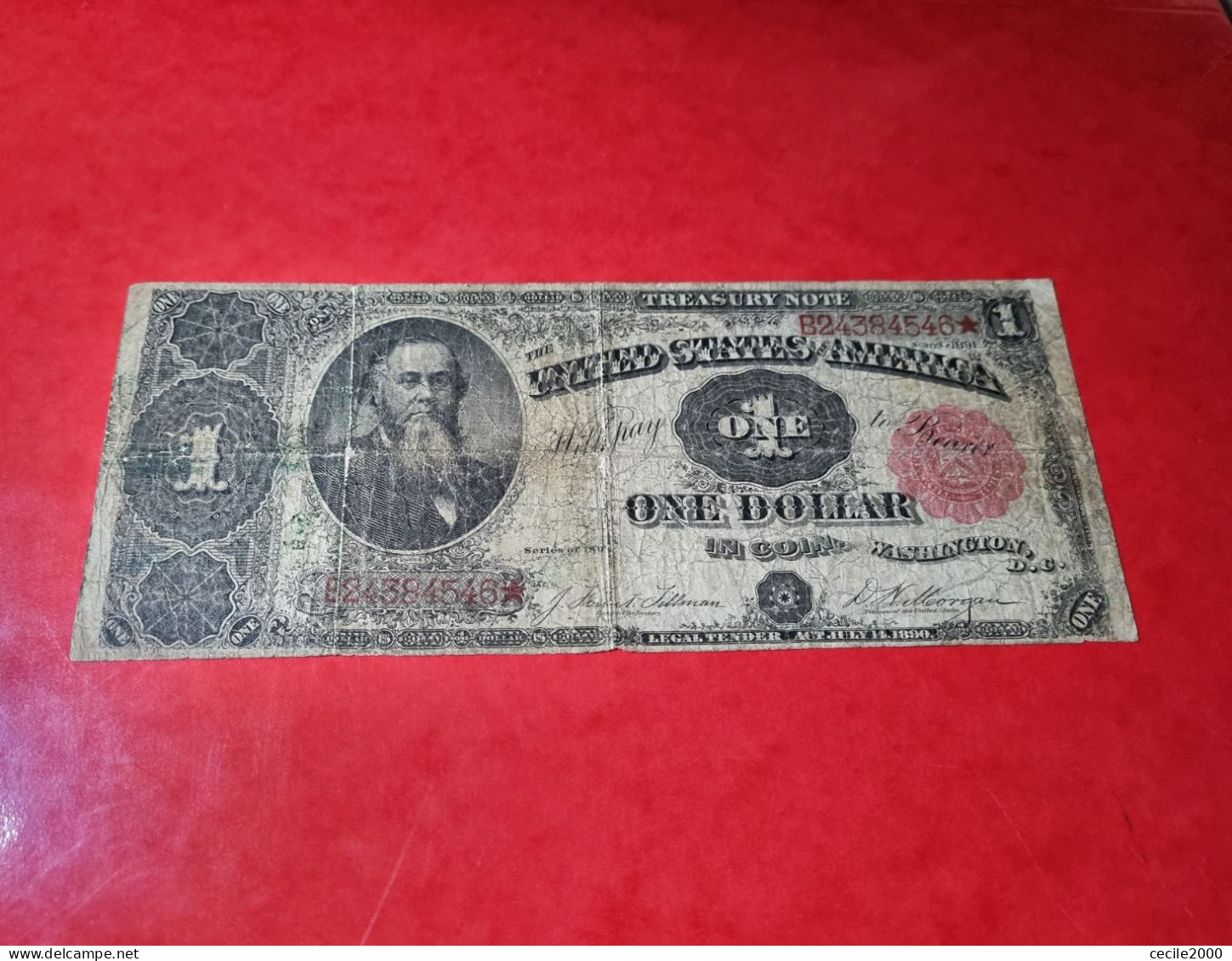 1891 USA $1 DOLLAR  *STANTON* UNITED STATES BANKNOTE F BILLETE ESTADOS UNIDOS COMPRAS MULTIPLES CONSULTAR - Bilglietti Degli Stati Uniti (1862-1923)