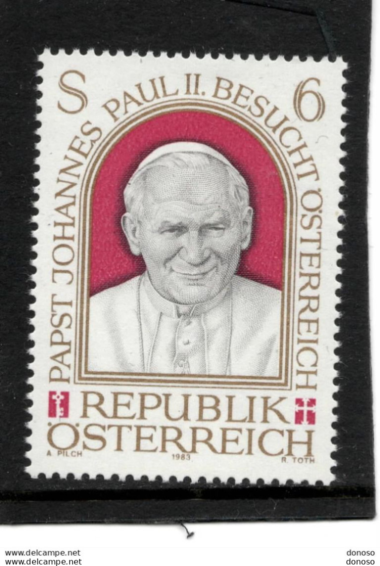 AUTRICHE 1983 Jean Paul II Yvert 1580, Michel 1749 NEUF** MNH Cote 2 Euros - Unused Stamps